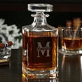 thumbnail image 2 of Oakmont Etched Whiskey Decanter Set with Square Rocks Glasses, 2 of 3