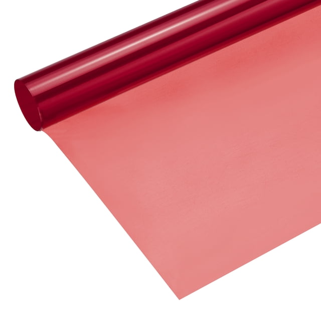 Papier Filtre Couleur Gel Film PVC 100x100cm Rouge pour Studio Photo Tête Rouge