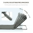 thumbnail image 4 of Outsunny Set of 2 Beach Lounge Chair Beach Mat with Adjustable Back Pillow, 4 of 10