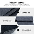thumbnail image 3 of unbranded 1Ud Bolsa Organizadora De Fieltro Para Almacenamiento Junto A Con Bolsillos Oscuro, 3 of 8