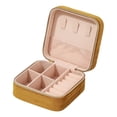 thumbnail image 3 of Jeyry Box Organizador de joyería Examen de almacenamiento de almacenamiento portátil Caja de almacenamiento para collar antes de boda de aretes de naranja, 3 of 8
