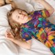 thumbnail image 5 of Balery Psychedelic Sunflowers Conjunto de Pijama Infantil de Manga Corta con Estampado – Ropa de Dormir de Algodón Suave-Large, 5 of 6