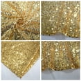 thumbnail image 4 of 1Pcs 23.6" Glitter Sparkly Fabric Tablecloth, for Birthday Wedding Party Decoration,Gold, 4 of 6