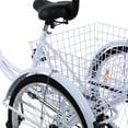 thumbnail image 5 of Spaco Stable & Comfortable Adult Tricycle, 24" Wheels, Hi-Ten Steel Frame, Ideal for Exercise, 5 of 7