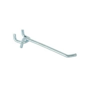 Hyper Tough 4 in. Heavy Duty Single Peg Hooks, Zinc Plated Steel (3 Pack)