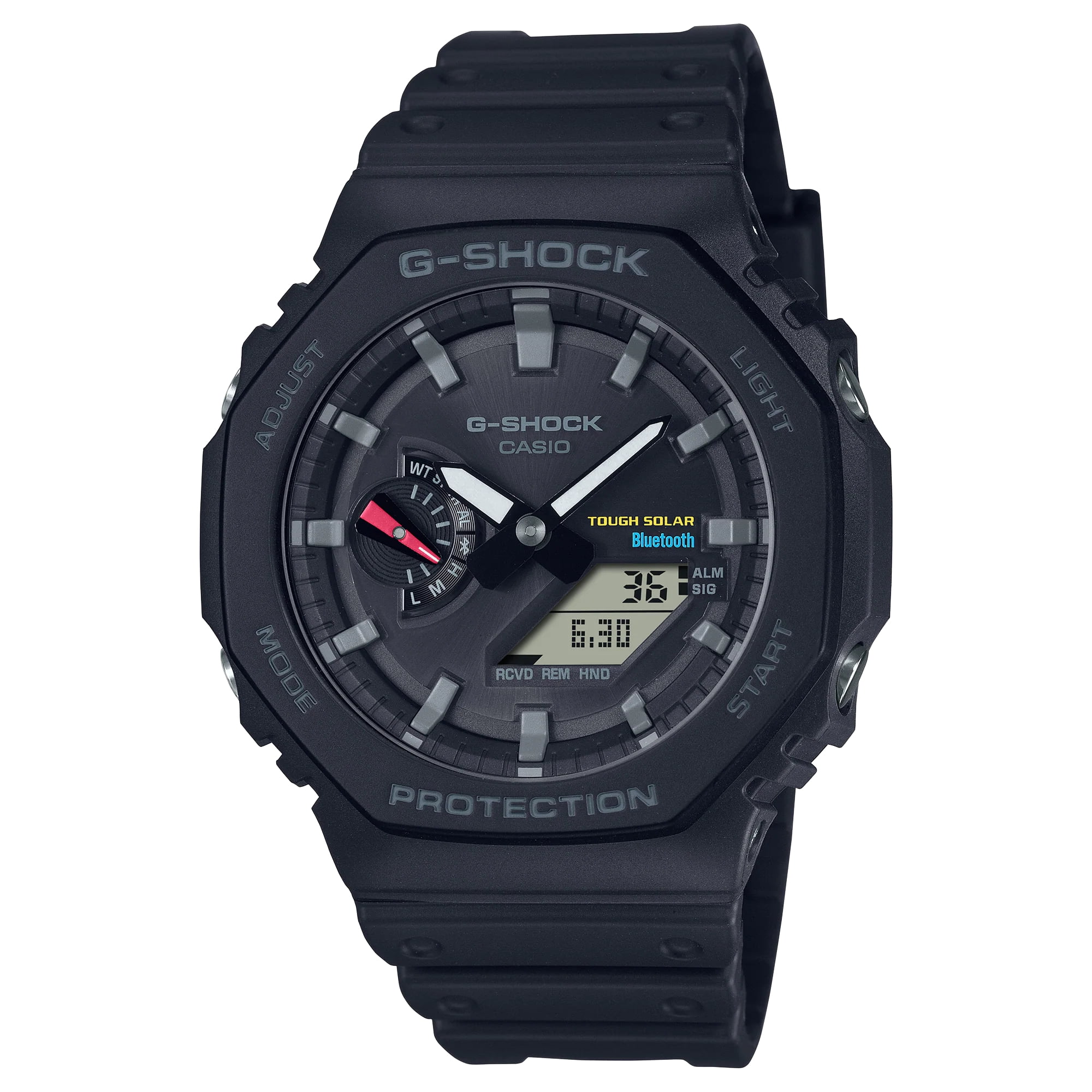 WATCH CASIO ACETATE BLACK BLACK UNISEX - MEN AND WOMEN GA B2100 1AER