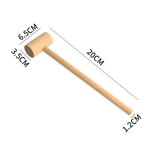 Xihbxyly Mazo para Cangrejos y Mariscos, Fabricado En Madera Natural, Material Seguro y No Tóxico, Fácil de Romper, Perfecto para Reuniones de Mariscos y Fiestas Familiares. Juego de 5 Mazos.