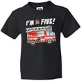 thumbnail image 3 of Inktastic I'm 5 Fire Truck 5th Birthday Youth T-Shirt, 3 of 5