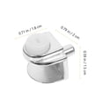 thumbnail image 2 of PTOOTP 20Pcs Shelf Clip Glass Retainer Clamp Zinc Alloy Silver Mirror Fixing Hardware Set, 2 of 6