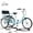 blue, variant on Adult Tricycle Rear Seat, Free Capacity Basket,Suitable for Modification Bike Included for Carring Passages Picnic Exercise Shopping Maximum Load 500lbs