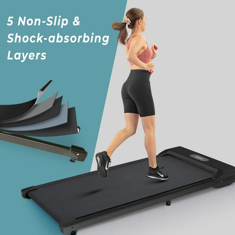 Walking Pad Treadmill Electric Walking Treadmill Home Office Remote Control Treadmill with 2 Modes Workout Running Machine Aerobic Sports Fitness
