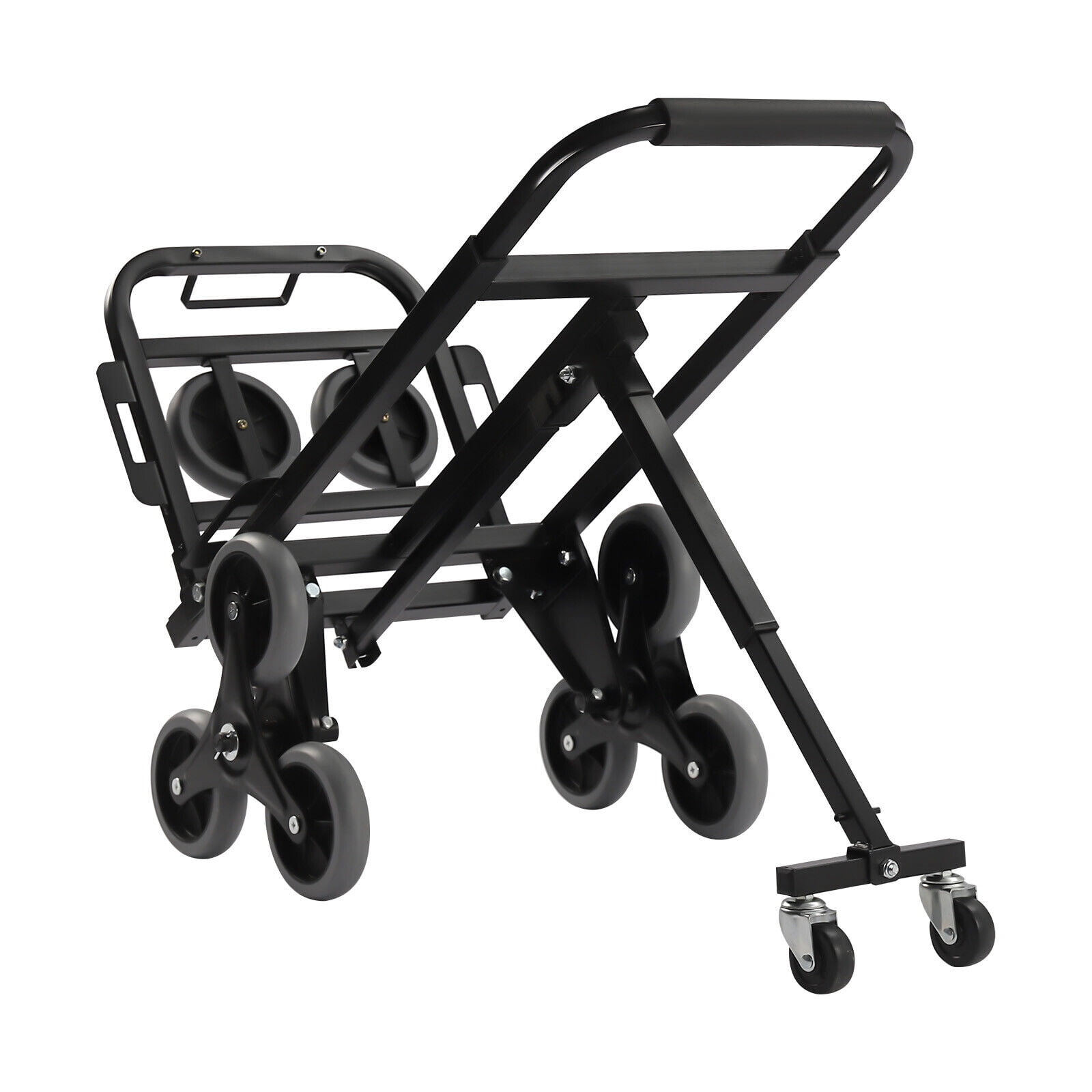 Miumaeov Foldable Hand Truck Dolly Cart With Telescoping Handle + Collapsible Wheels 400lbs Folding tair Climber Cart