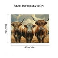 thumbnail image 3 of Orinice  Pumpkins Highland Cows - Fall Farm Decor Aesthetic Poster - Funny Cow Pictures Canvas Prints - Modern Home Bedroom Decor Poster - Ready to Hang   16x12in, 3 of 6