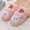 Pink, variant on WOYY Big Girls Cartoon Slippers Fuzzy Cozy Warm Shoes Winter Indoor House Shoes