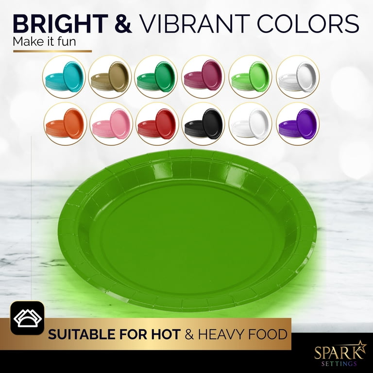 Bright colored on sale paper plates