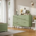 thumbnail image 3 of Commode Cannelée 6 Tiroirs, Commode Moderne de 54 Pouces de Large avec Tiroirs Profonds pour Chambre et Salon, 3 of 8