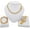Gold, variant on 18KT Men's Watch Set Iced Out Hip Hop Luxury Micro Pave 3 Pieces set Includes Necklace Bracelet & Watch