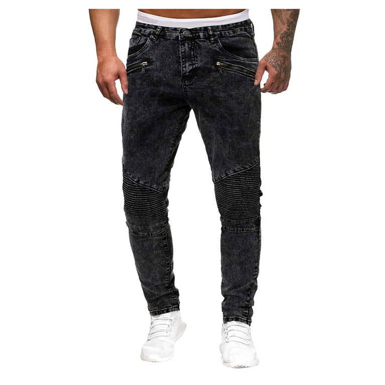 TOWED22 Mens Jeans Relaxed Fit,Men's Slim Fit Straight Leg Fashion