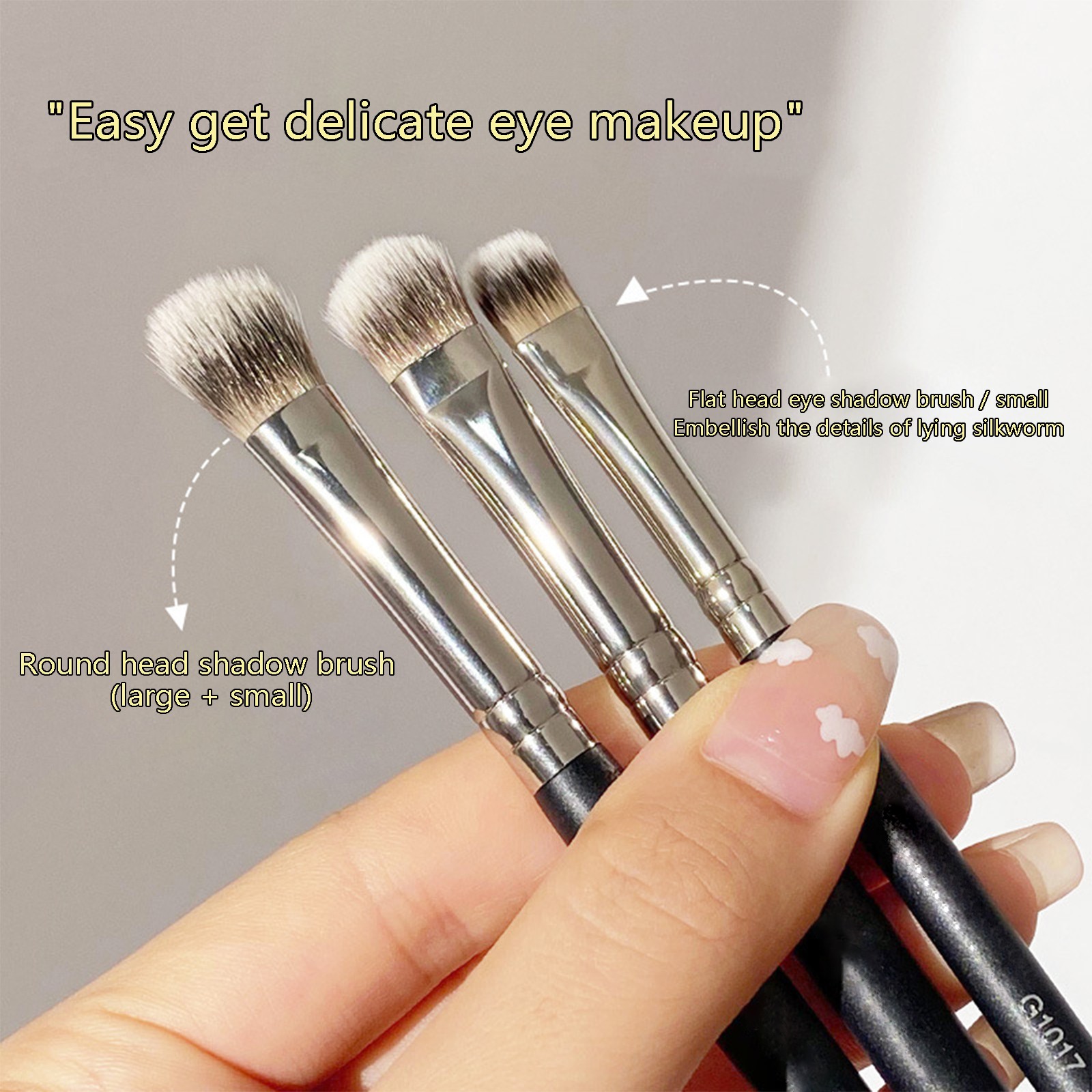 Wxmzkdz Round Head Flat Head Eye Shadow Brush Does Not Eat Powder Soft 