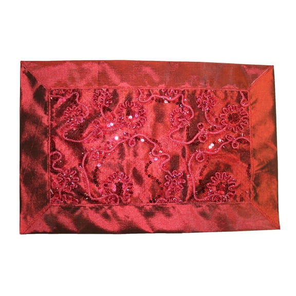 Crown Embroidered Sequins Table Linen