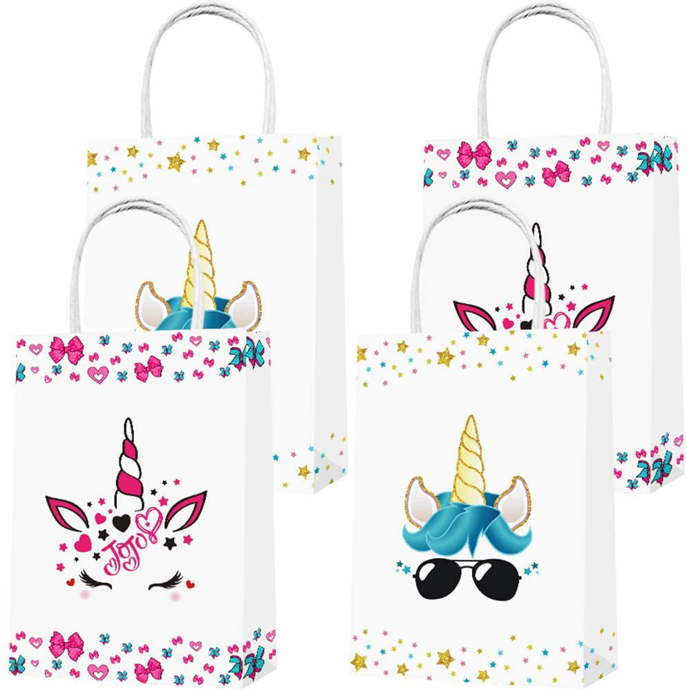 8 x Unicorn Fantasy Loot Bags 9" Girls Birthday Party Supplies Treat Goody Gift 