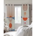 thumbnail image 4 of Bohemia Blackout Curtains for Bedroom Living Room Darkening Curtains 63 Inches Long Modern Abstract Art Sun Stripes Cycle Window Curtain 2 Panels Set Insulated Window Treatment Grommet Drapes 42"x63", 4 of 9