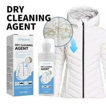 100ml*3 Multi-purpose Dry Cleaning Clothing Cleansing Foam Rinse-free Agent,convenience Down Jacket Wash-free Spray (white)
