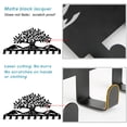 thumbnail image 4 of Iron Wall Mounted Hook Hangers 10-Hook Decorative Organizer Rack for bag Clothes Key Scarf Hanging Holder with Screws Black Tree of Life 115x250mm., 4 of 7