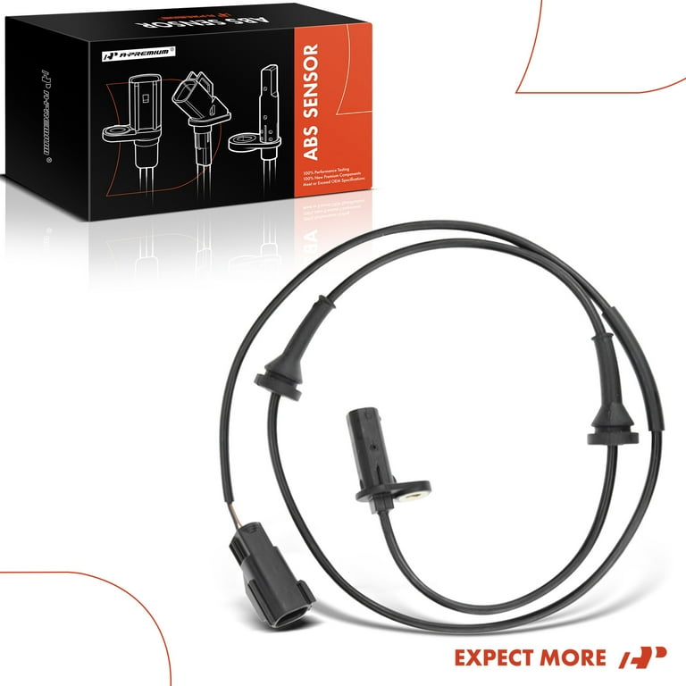 2-Pack ABS Wheel Speed Sensors — Front Left & Right Fit For Volvo S60, S80, V60, V70, XC60, XC70