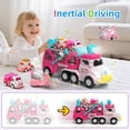 thumbnail image 2 of Truck Toy Newcrave 7 en 1, luz rosa y música para niñas, 2 of 7
