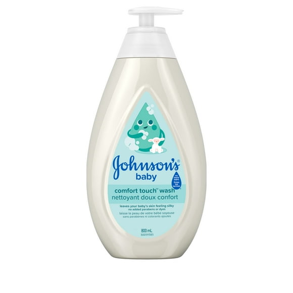 Nettoyant et shampoing pour nouveau-nés Johnson's Doux Coton, 800 ml