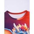 thumbnail image 6 of WIBACKER 3-12Y Boys 2-Piece Pajamas 3D Dinosaur Printed Short Sleeve Cool Summer PJ Set Kids Sleepwear, 6 of 12