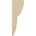 thumbnail image 3 of 3"W x 6"D x 18"H Thin Crestline Rough Cedar Woodgrain TimberThane Corbel, Primed Tan, 3 of 6
