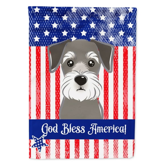 Caroline's Treasures BB2136GF Schnauzer Flag Garden Size , Small, multicolor