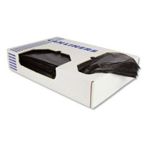 Heritage H4823HK Linear Low Density 10 Gallon 24 in. x 23 in. Can Liners - Black (500-Piece/Carton)