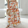 thumbnail image 2 of Printed Casual Pants Boho Style Ladies Oversized Pants Loose Fit Vacation Outfit, 2 of 7