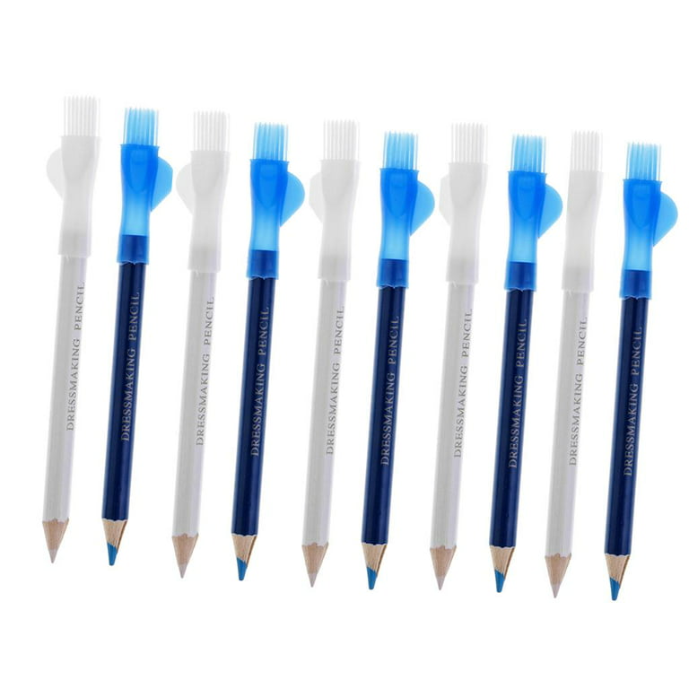 Dressmaker Chalk Pencil with Brush, Sewing Fabric Pencil, Water
