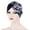 Navy Blue, variant on Travelwant Womens Floral Print Cotton Turban Hat Cap Hair Wrap Soft Pleated Chemo Sleep Cap with Cancer Hair Loss