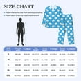 thumbnail image 2 of Salouo Cute Polar Bear Print Button-Front Long Sleeve Pajama Set for Men, Soft 2Pjs Men's Long Sleeve Sleepwear -Small, 2 of 7