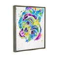 thumbnail image 3 of Fun Vivid Shih Tzu Puppy Animals & Insects Graphic Art Luster Gray Framed Art Print Wall Art, 3 of 6