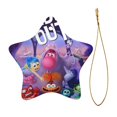 thumbnail image 2 of Movie Inside Out Christmas Ornaments Ceramic Star Christmas Tree Hanging Home Decoration Xmas Souvenirs Pendant Gift, 2 of 8
