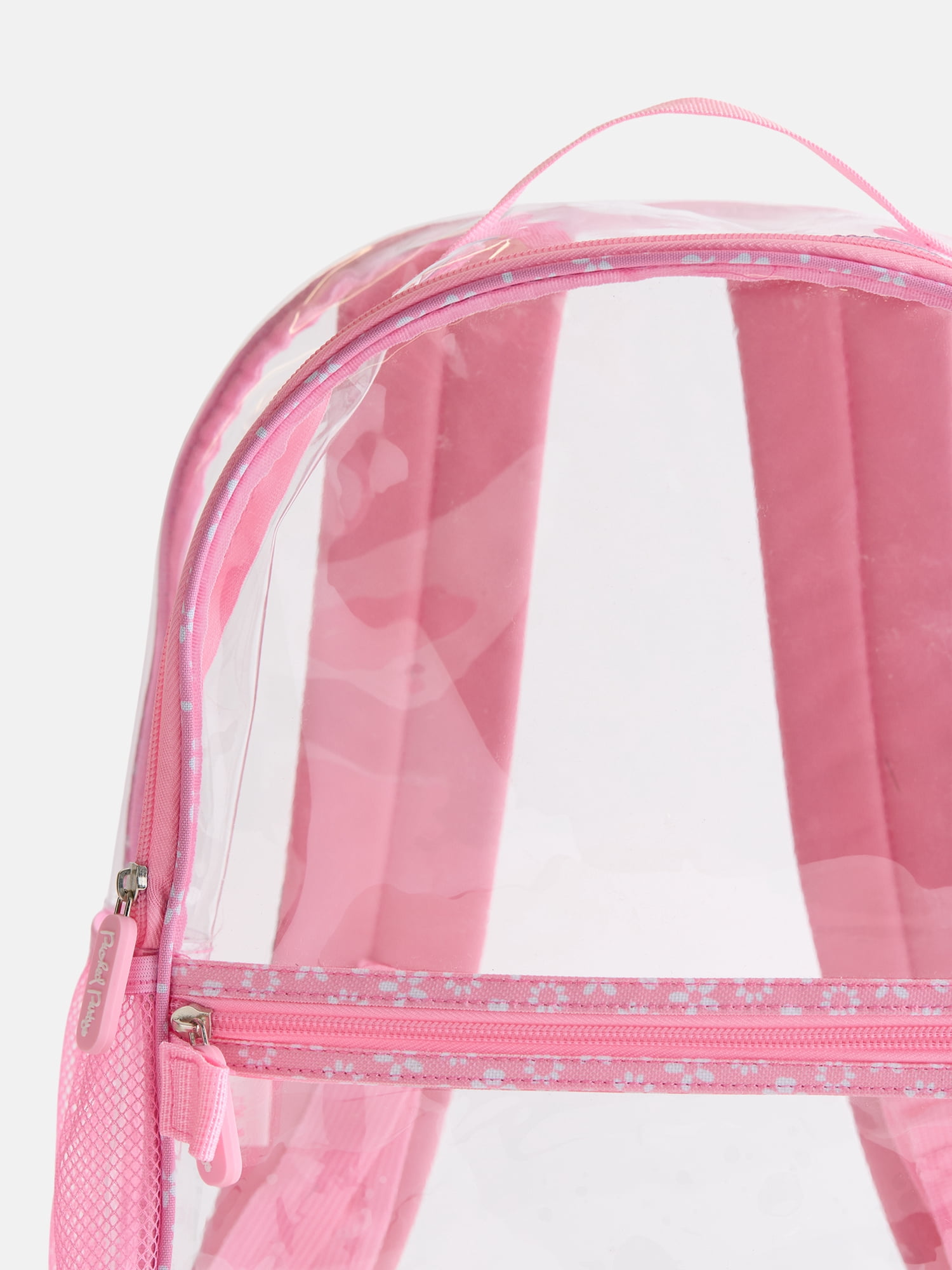 Packed Party Girls Floral Clear Backpack and Lunch Box Set, Pink