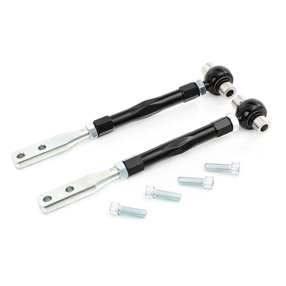 FAPO Front Tension Rod Control Arm With Spherical Bearings Compatible with Nissan S13 S14 S15 240SX Skyline R32 R33 Black