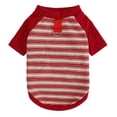 thumbnail image 2 of Deago Dog Striped T-Shirt with Leash Ring Warm Breathable Winter Pet Apparel Colorful Soft Puppy Sweatshirt Clothes for Small to Medium Dogs Puppy (Red, XL), 2 of 8