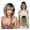 Gray, variant on Clavicle Hair Wigs Full Head Cover for Women - Short Natural Gradient Hairstyle, Comfortable & Breathable Wig