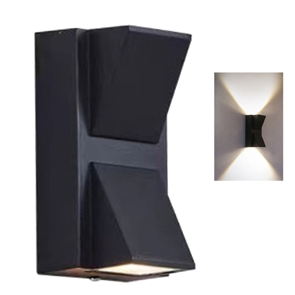 Outdoor Wall Light, LED Up and Down Lights Dual Ended Exterior Lamp Wall Mount Exterior Fixtures for Garden Bedroom Patio Porch Backyard House Garage