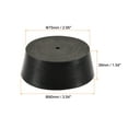 thumbnail image 2 of Uxcell 75mm to 90mm w Hole Rubber Tapered Plug for Lab Home Black, 2 of 5