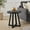 Sleek Black, variant on Roundhill Furniture Modern Harmony Wood Oval End Table