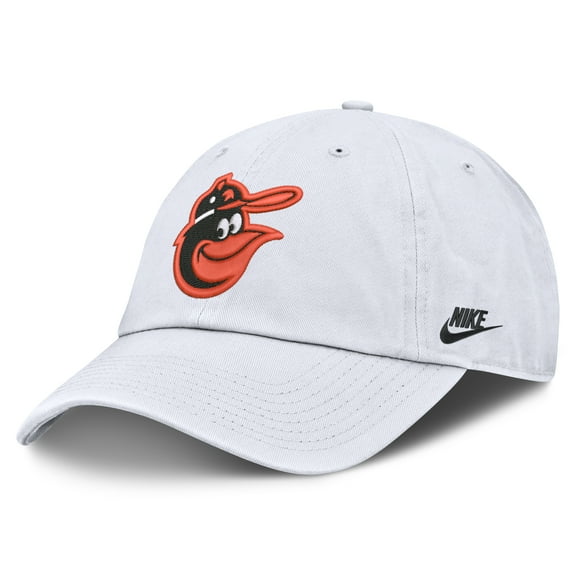 Men's Nike White Baltimore Orioles Cooperstown Collection Club Adjustable Hat