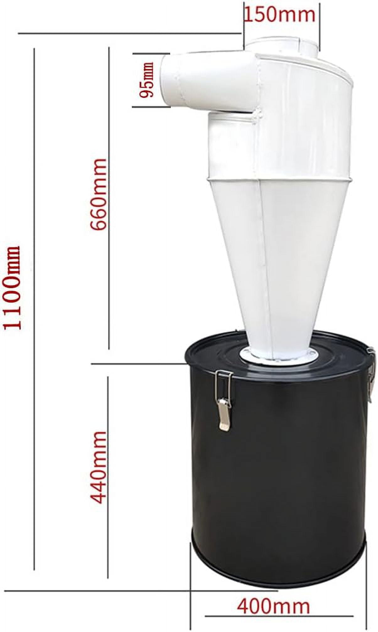 PreAsion Cyclone Separator for Dust Collector Cyclone Dust Separator Collector for Vacuum with Visible Barrel Cyclone Separator